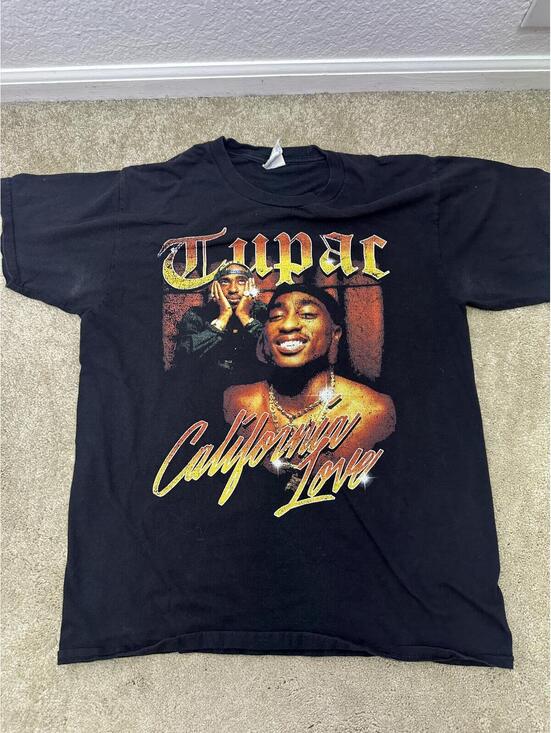 In-N-Out Burger Other - Sz M Mens Black Tupac Shakur California Love Concert Band Graphic T-Shirt
